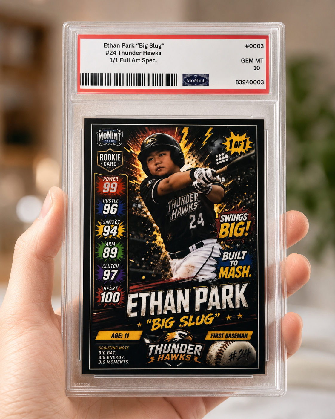 Custom MoMint Card example