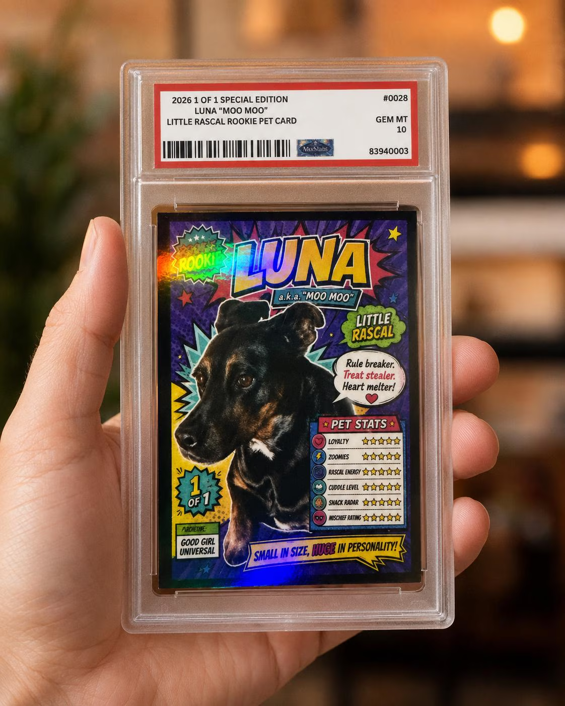 Custom MoMint Card example