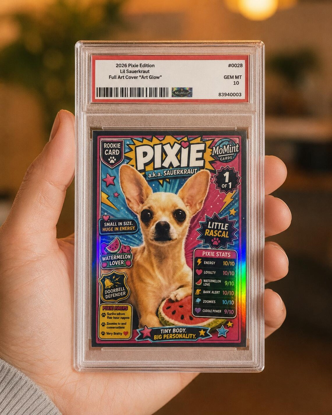 Custom MoMint Card example